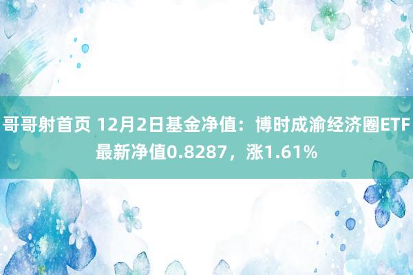 哥哥射首页 12月2日基金净值：博时成渝经济圈ETF最新净值0.8287，涨1.61%