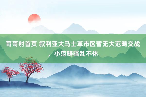 哥哥射首页 叙利亚大马士革市区暂无大范畴交战，小范畴骚乱不休
