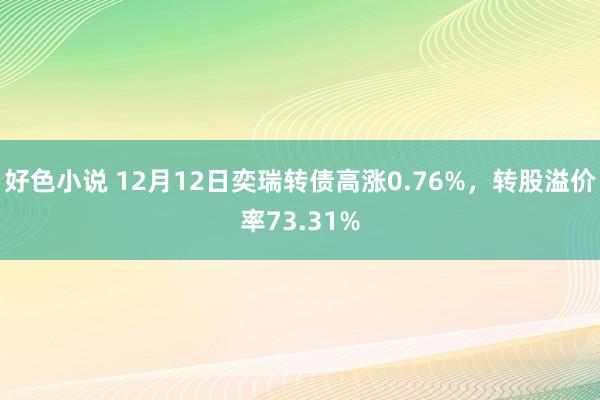 好色小说 12月12日奕瑞转债高涨0.76%，转股溢价率73.31%