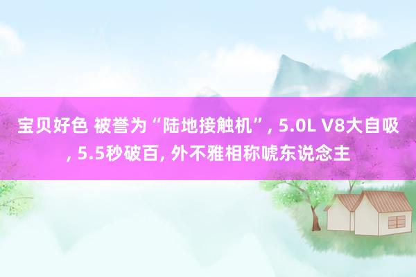 宝贝好色 被誉为“陆地接触机”， 5.0L V8大自吸， 5.5秒破百， 外不雅相称唬东说念主