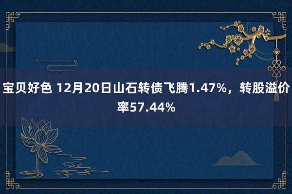 宝贝好色 12月20日山石转债飞腾1.47%，转股溢价率57.44%