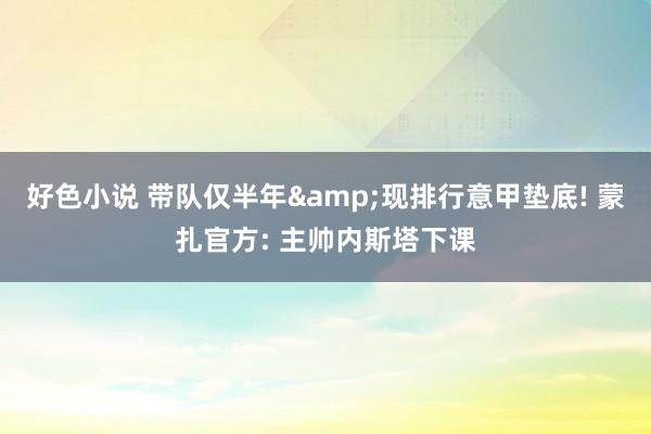 好色小说 带队仅半年&现排行意甲垫底! 蒙扎官方: 主帅内斯塔下课