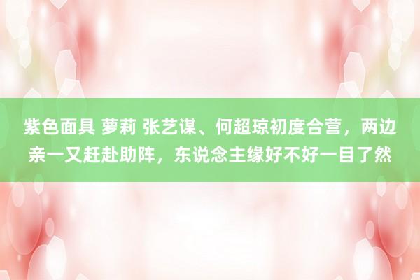紫色面具 萝莉 张艺谋、何超琼初度合营，两边亲一又赶赴助阵，东说念主缘好不好一目了然