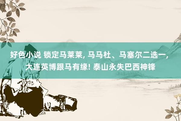 好色小说 锁定马莱莱， 马马杜、马塞尔二选一， 大连英博跟马有缘! 泰山永失巴西神锋