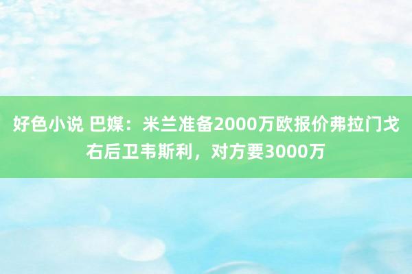 好色小说 巴媒：米兰准备2000万欧报价弗拉门戈右后卫韦斯利，对方要3000万