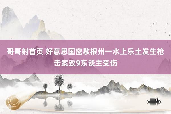 哥哥射首页 好意思国密歇根州一水上乐土发生枪击案致9东谈主受伤