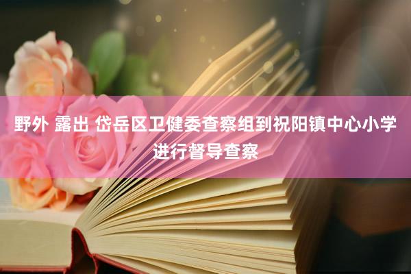 野外 露出 岱岳区卫健委查察组到祝阳镇中心小学进行督导查察