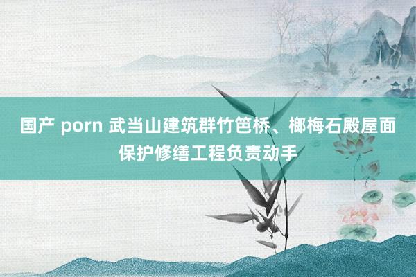 国产 porn 武当山建筑群竹笆桥、榔梅石殿屋面保护修缮工程负责动手