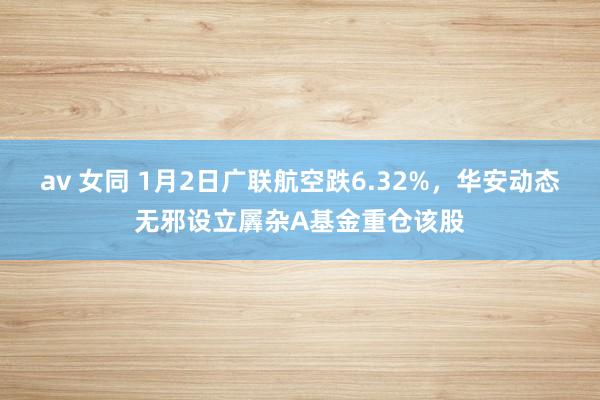 av 女同 1月2日广联航空跌6.32%，华安动态无邪设立羼杂A基金重仓该股
