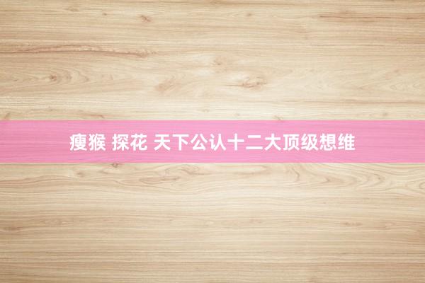 瘦猴 探花 天下公认十二大顶级想维