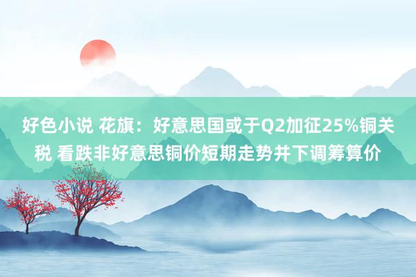好色小说 花旗：好意思国或于Q2加征25%铜关税 看跌非好意思铜价短期走势并下调筹算价