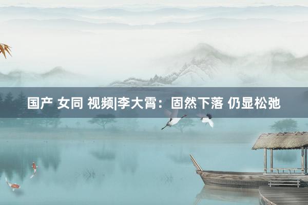 国产 女同 视频|李大霄：固然下落 仍显松弛