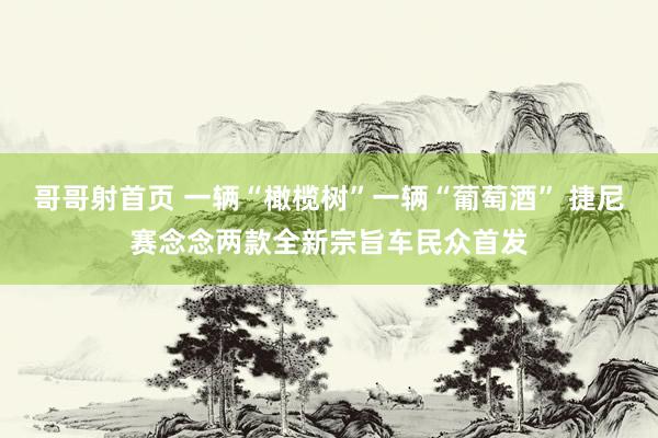 哥哥射首页 一辆“橄榄树”一辆“葡萄酒” 捷尼赛念念两款全新宗旨车民众首发