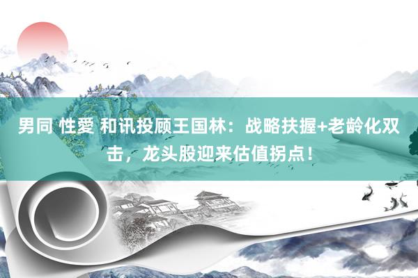 男同 性愛 和讯投顾王国林：战略扶握+老龄化双击，龙头股迎来估值拐点！