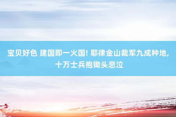 宝贝好色 建国即一火国! 耶律金山裁军九成种地， 十万士兵抱锄头悲泣
