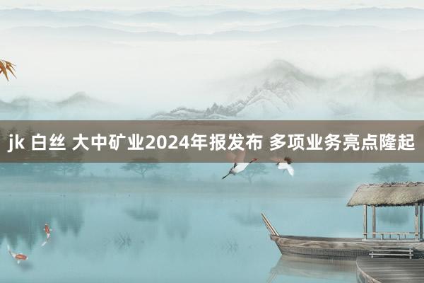 jk 白丝 大中矿业2024年报发布 多项业务亮点隆起