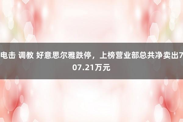 电击 调教 好意思尔雅跌停，上榜营业部总共净卖出707.21万元