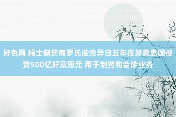 好色网 瑞士制药商罗氏接洽异日五年在好意思国投资500亿好意思元 用于制药和会诊业务