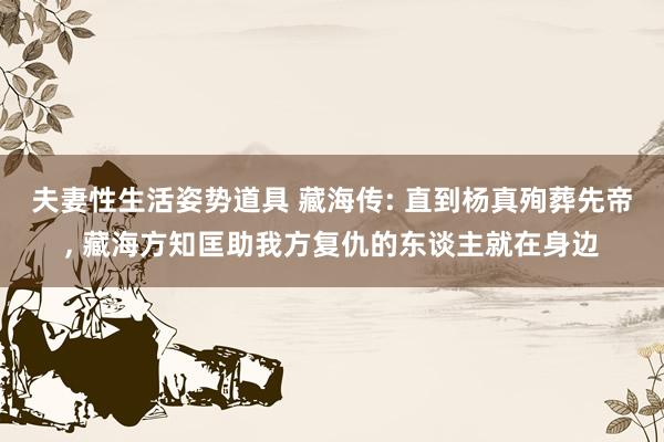 夫妻性生活姿势道具 藏海传: 直到杨真殉葬先帝， 藏海方知匡助我方复仇的东谈主就在身边